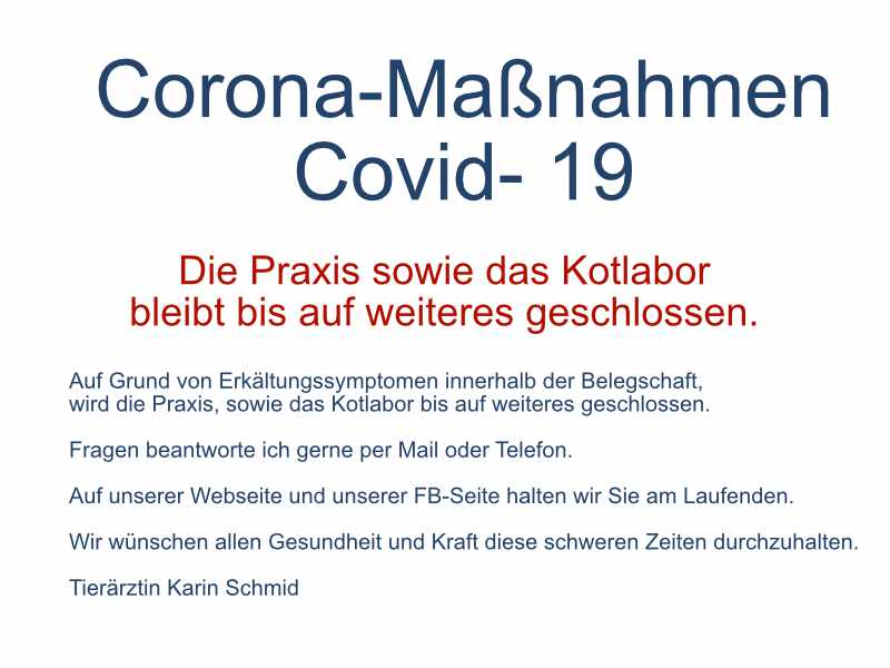 Praxis geschlossen